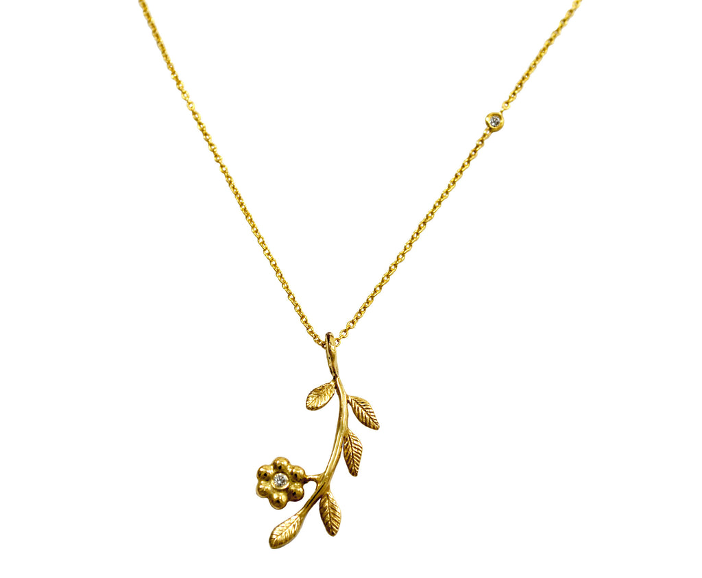 Flower and Branch Pendant