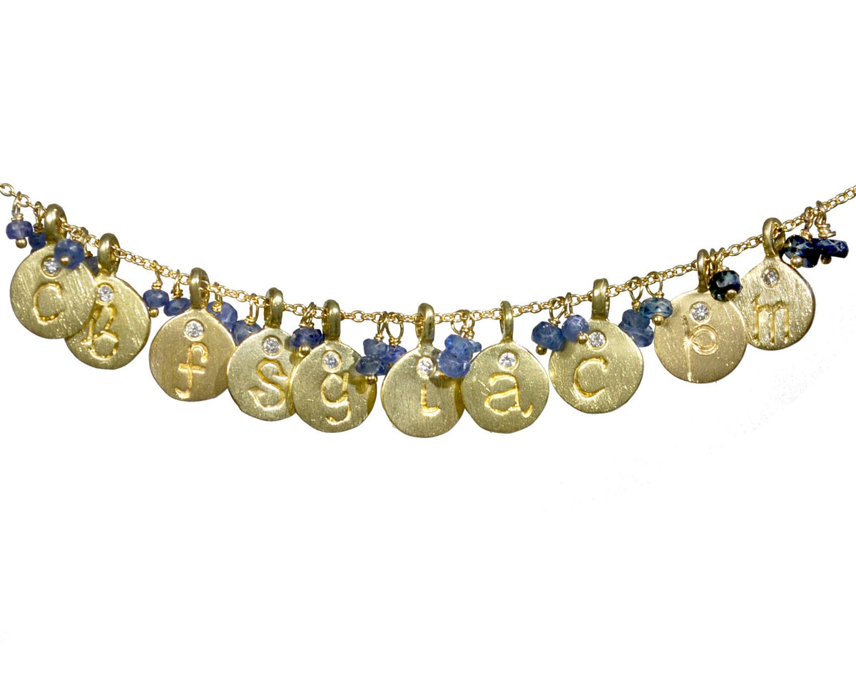 Classic/ Love letter necklace with 10 charms Mauri Pioppo Fine Jewelry