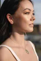 Fleur Gold Studs
