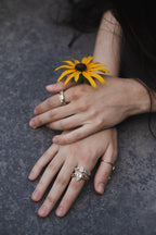 Serpentine 18K Gold Ring
