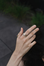 Serpentine 18K Gold Ring