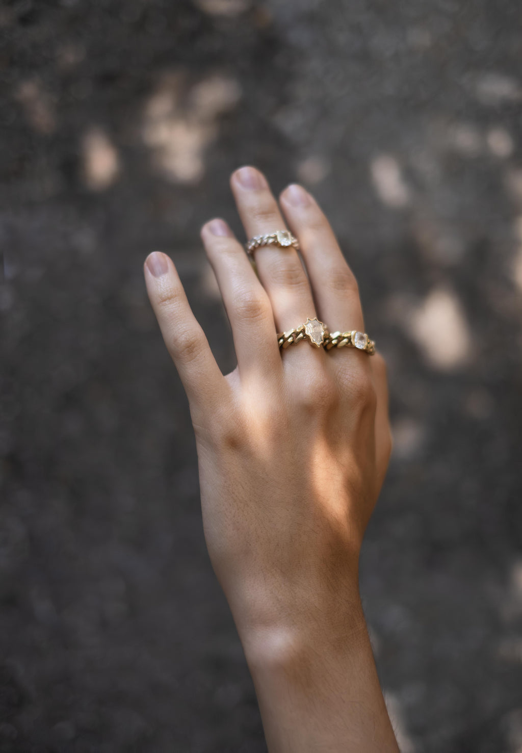 Artemis Gold Ring with Diamond