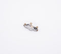Silver & Gold Diamond Leaf Band