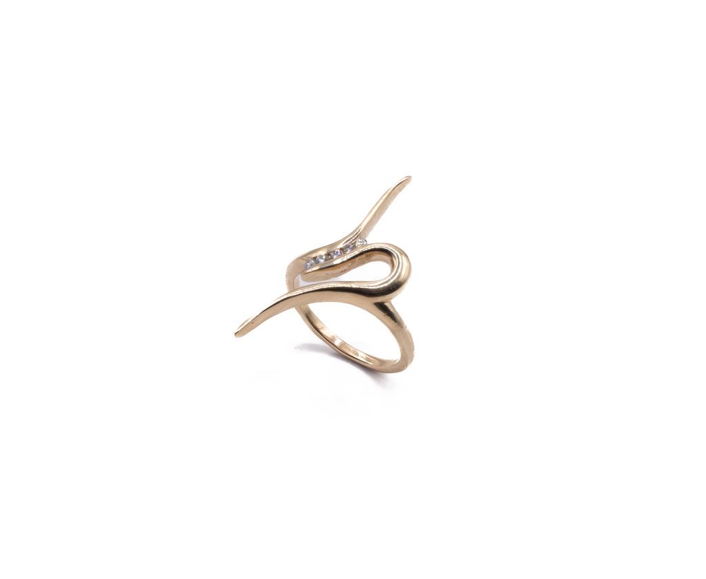 18K Gold Sculpted Ring