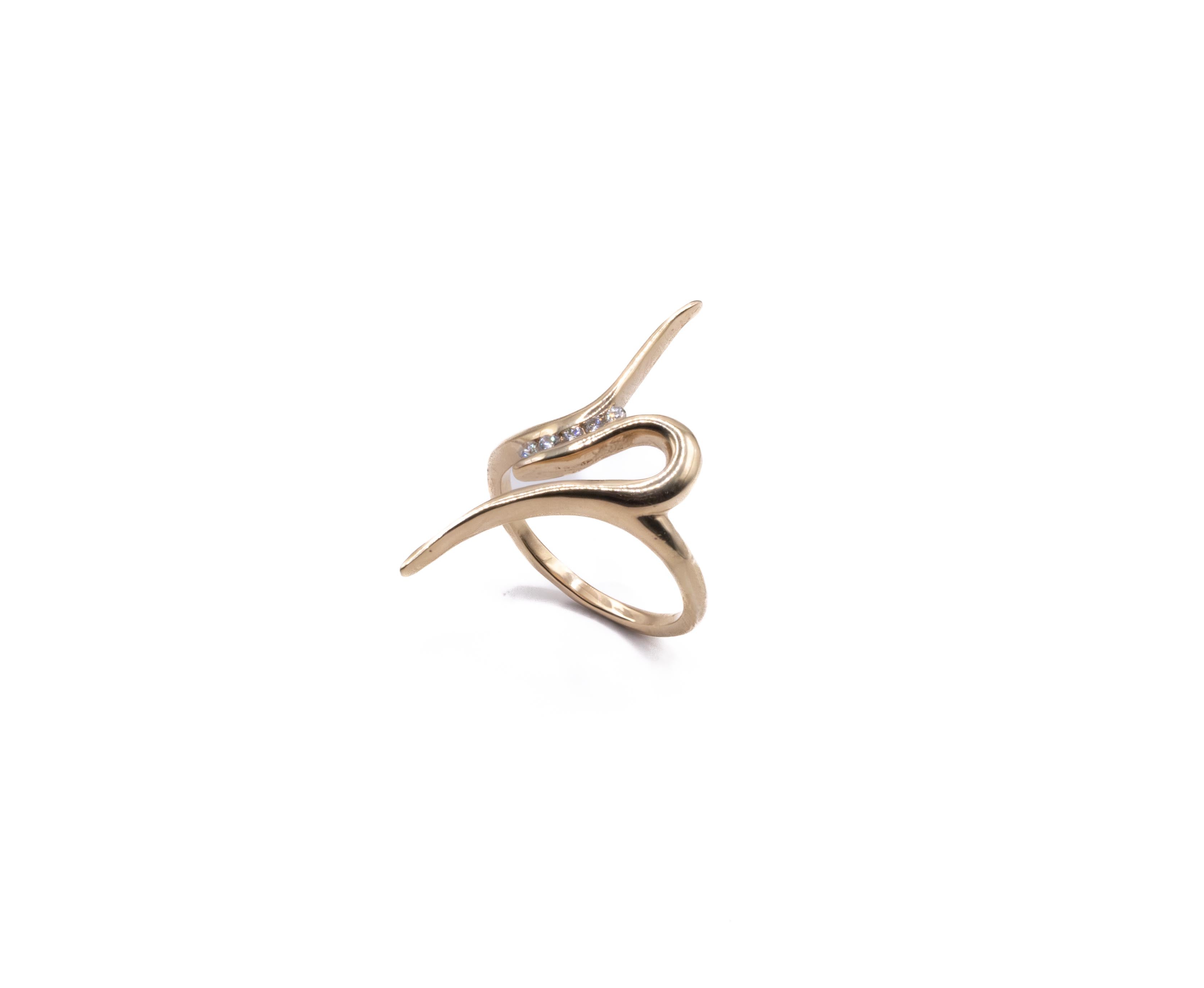 18K Gold Sculpted Ring