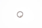 Sterling Silver & 18K Gold Druzy Chain Ring