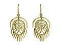Gold Peacock Earrings