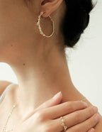 Soleil Diamond Hoops