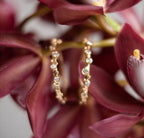 Soleil Diamond Hoops