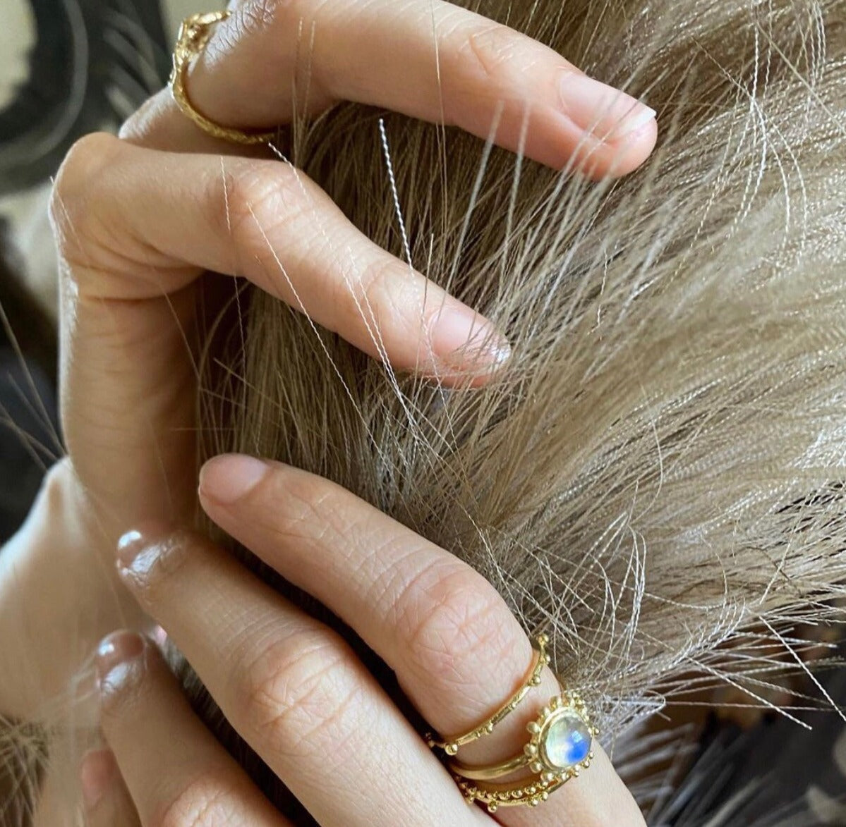 Soleil Moonstone Ring
