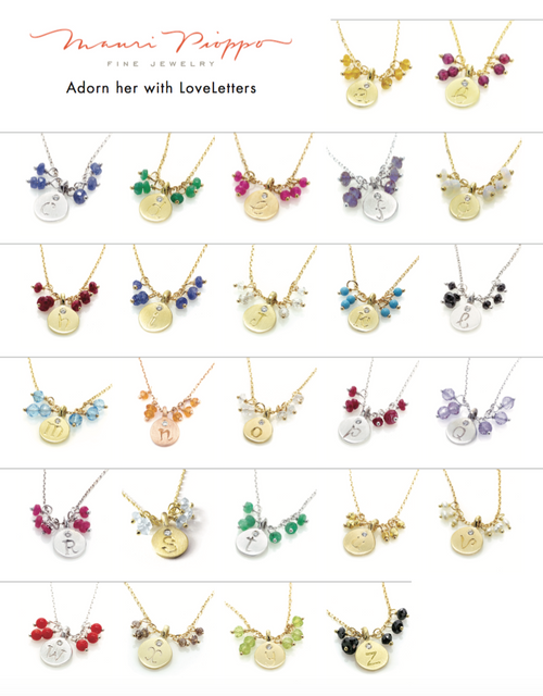Classic / Opal Love Letter necklace