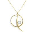 Sun/Moon Pendant with Moonstone