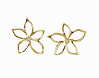 Fleur Gold Studs