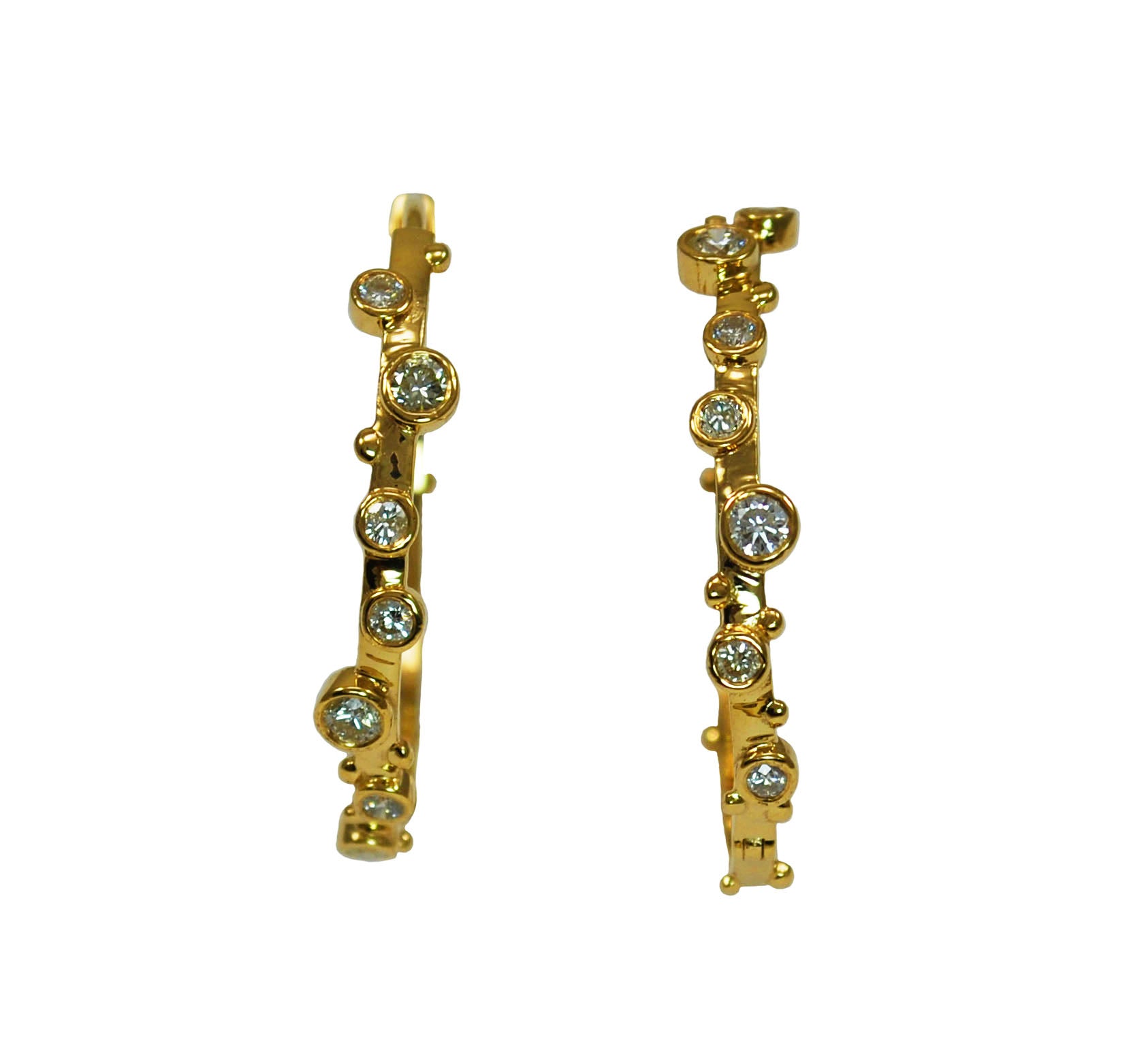Soleil Diamond Hoops