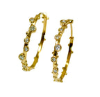 Soleil Diamond Hoops