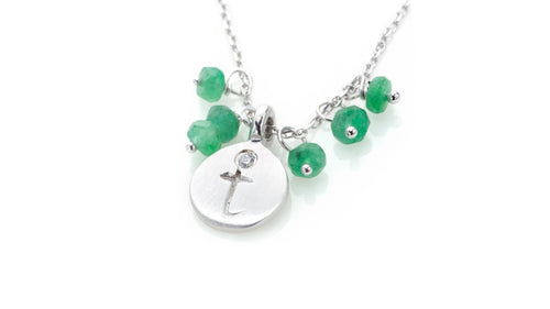 Classic / Emerald Love Letter necklace